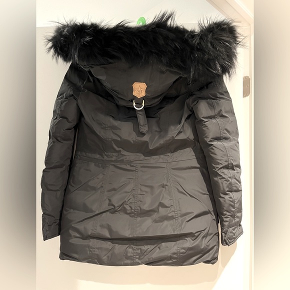 Katryn hip length winter down jacket with fur - Picture 2 of 9